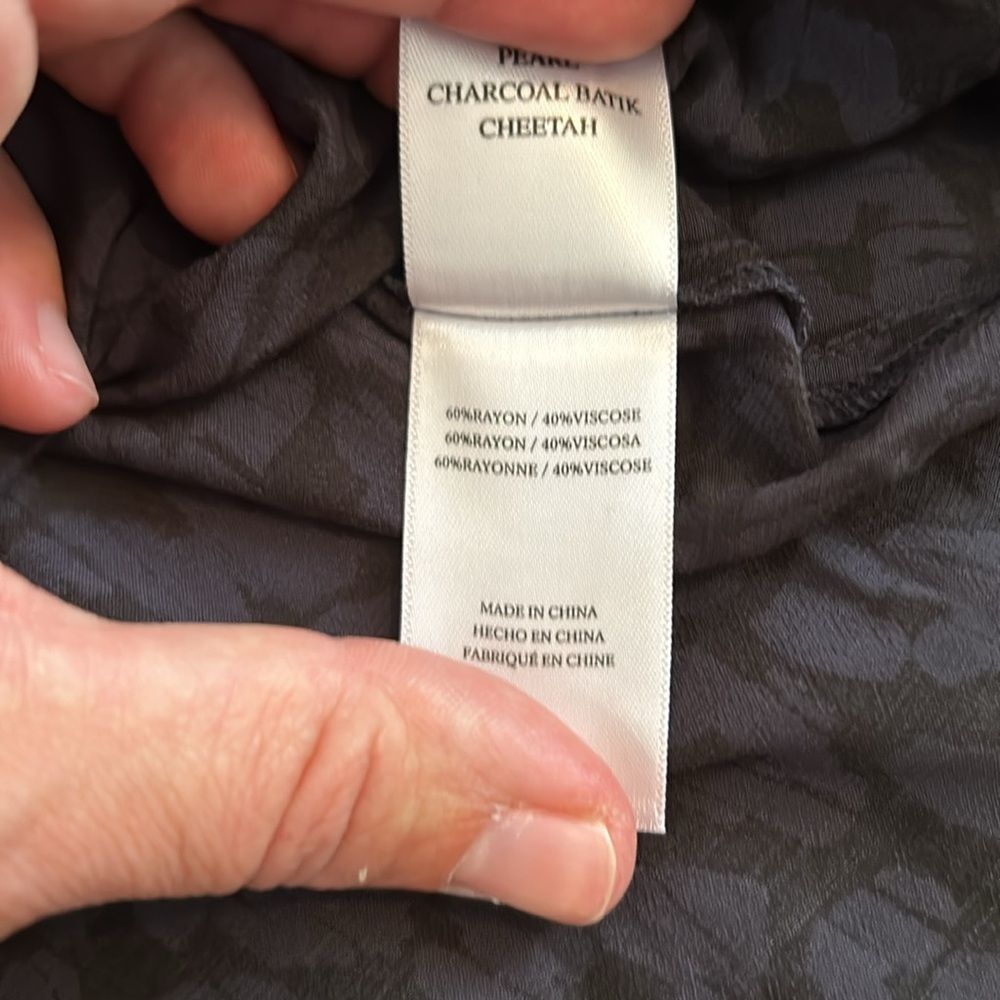 Rails Gray And Black Cheetah Print Blouse Size Sm… - image 5
